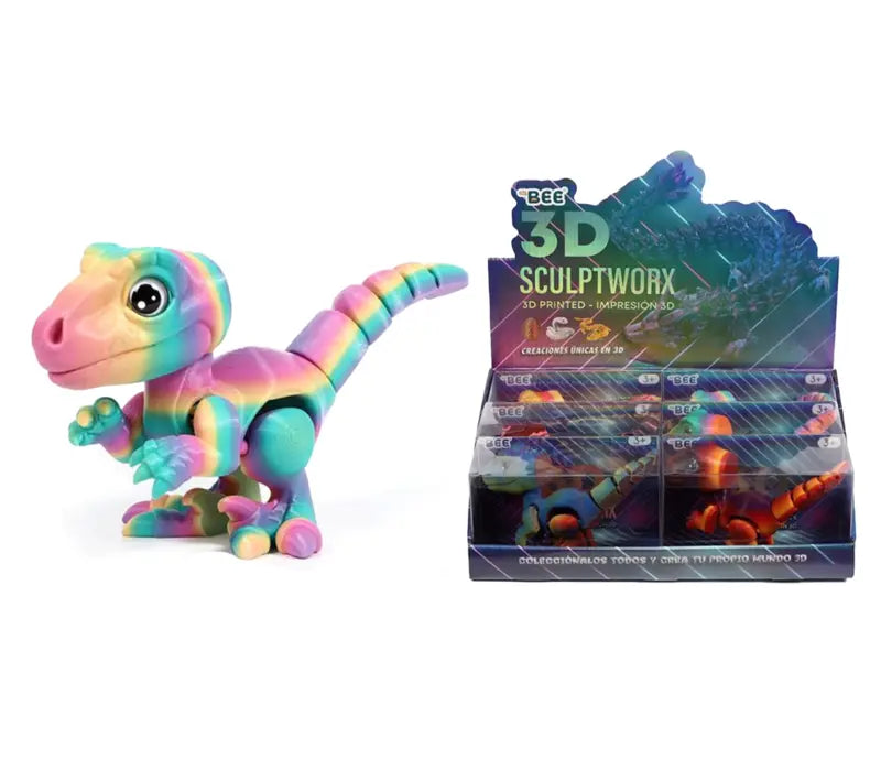 3D Estampado 22cm - Fofo Dinossauro