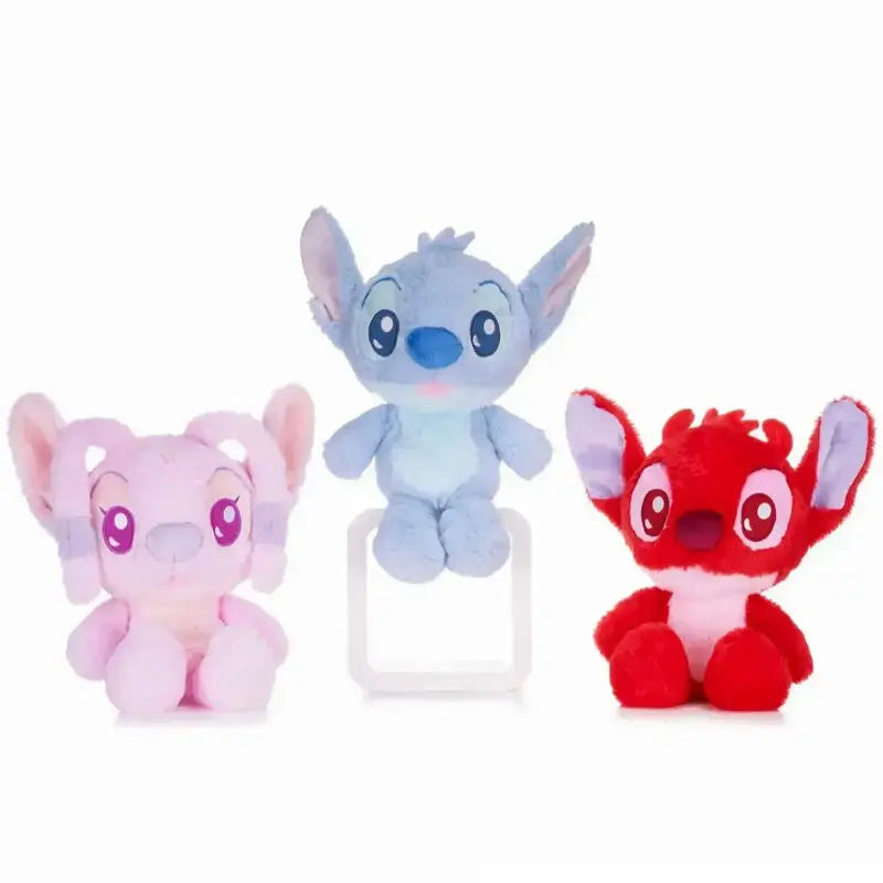 DISNEY STITCH, ANJO & LEROY CHIBI 25CM 3 MOD SORTIDO