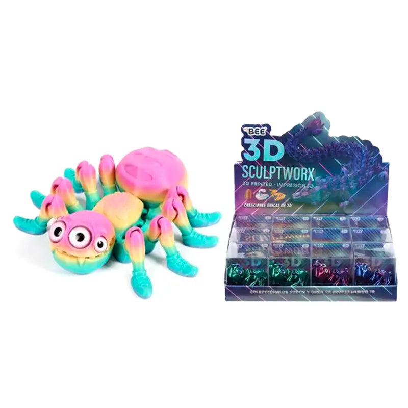 3D Estampado 14cm Aranha