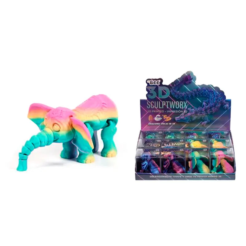 3D Estampado 15cm Elefante