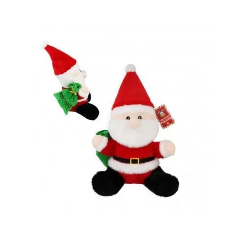 Pai Natal Pelúcia Brinquedo com sack, 23cm