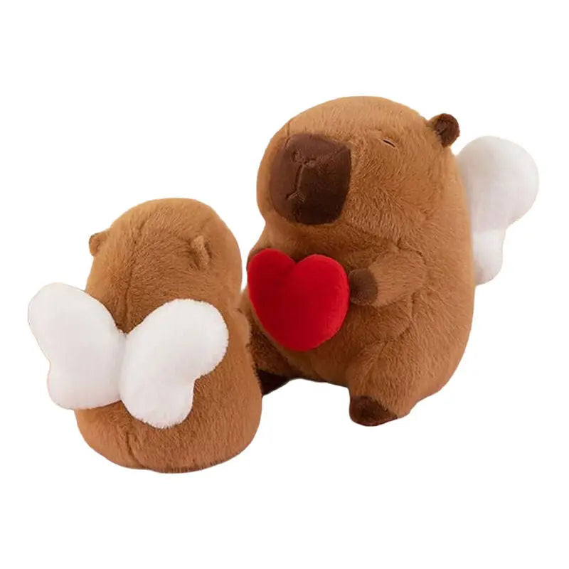 ABELHA Pelúcia Capybara Coração Asas 20Cm
