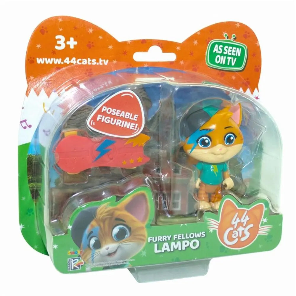 44 GATOS - Lampo con Skate 17x19cm (MOD. 149)