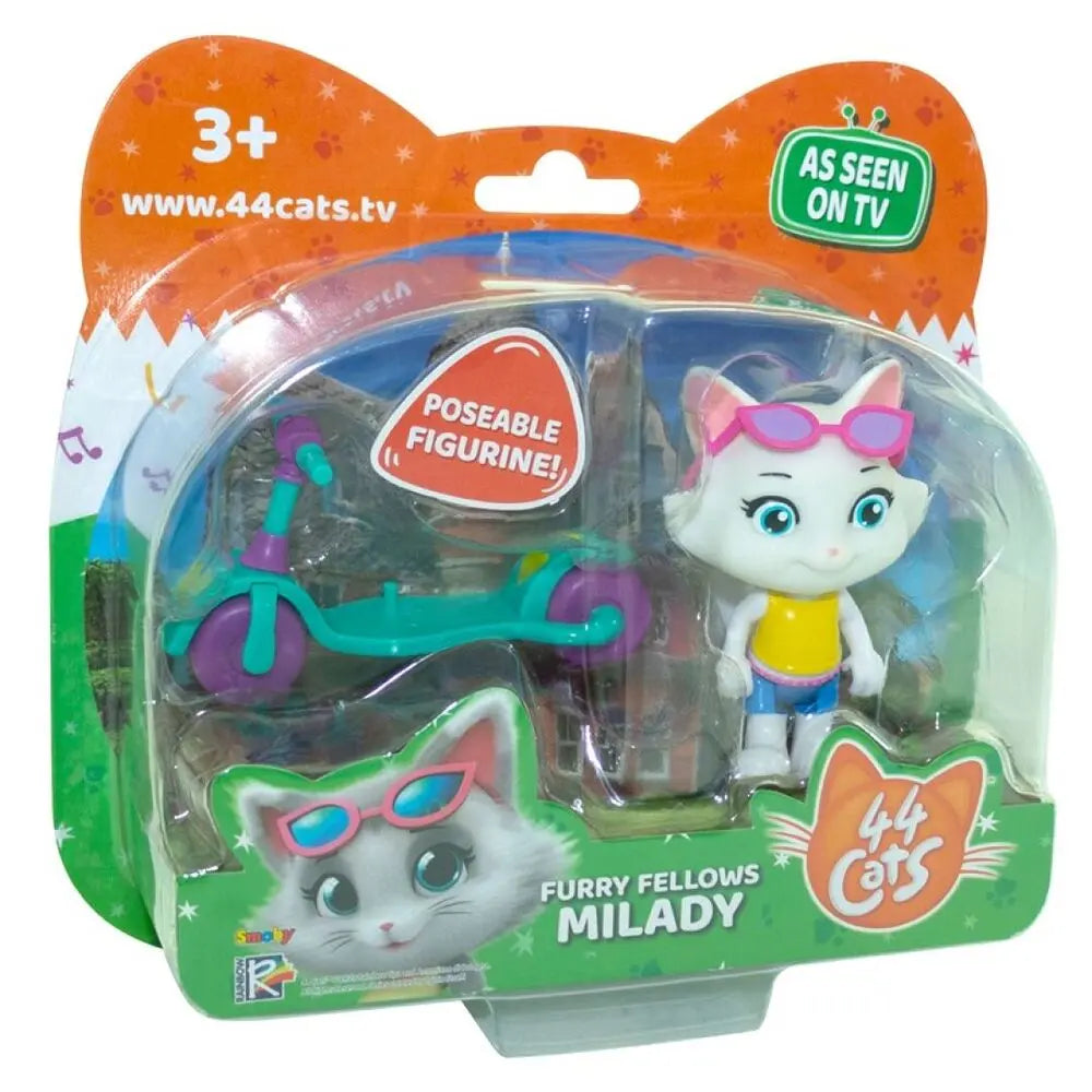 44 Gatos- Milady com scooter 17x19cm (Mod. 150)