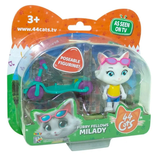 44 Gatos- Milady com scooter 17x19cm (Mod. 150)
