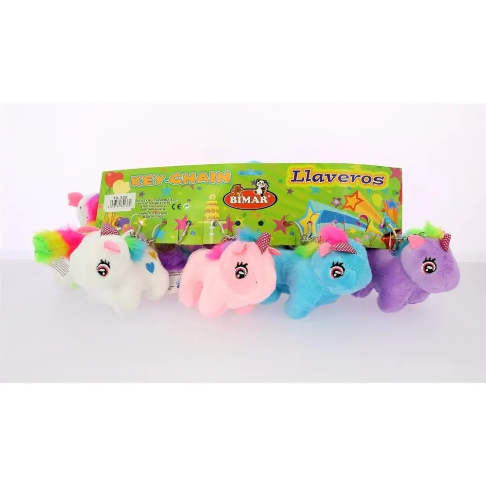 Porta-chaves Pelúcia Unicorns 4 Cores