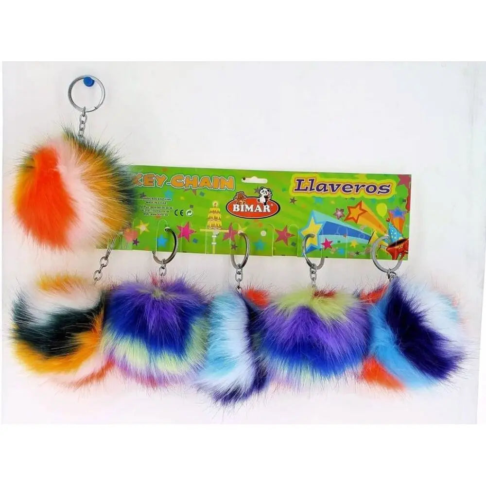 Pom Pom Porta-chaves Cores