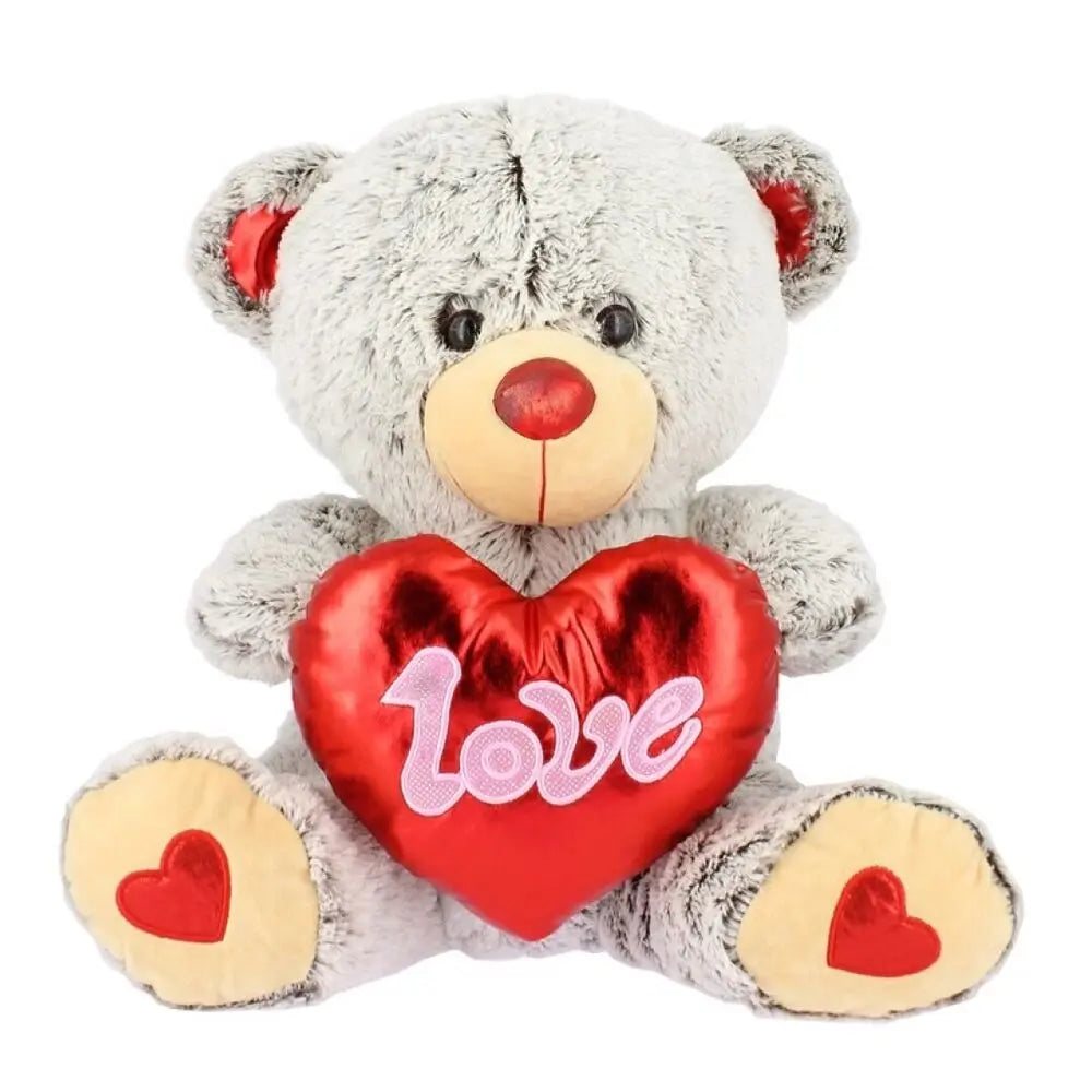 Glossy Amor Cinzento Ursos 20cm