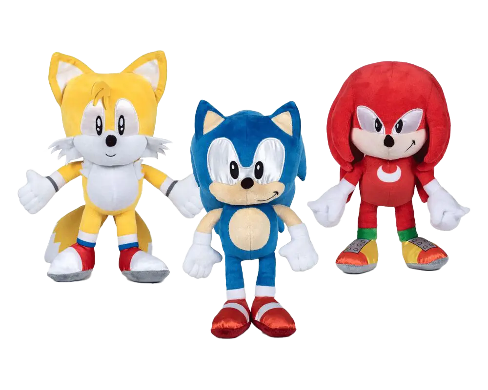 Sonic Clássico & Amigos Pelúcia Brinquedo Sortido 3Mod. 30cm