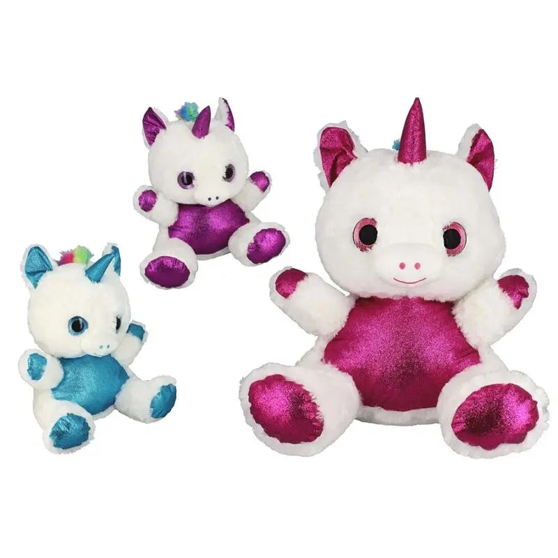 Unicórnio Sentado Shine 3COL. 42CM