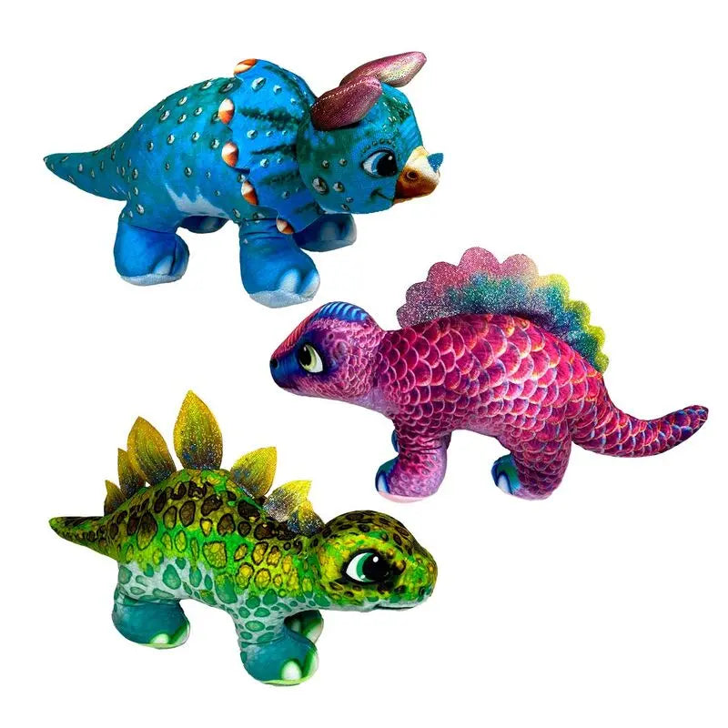 Estampado comical Dinossauro 20 x 40cm, 3 Sortido Modelos