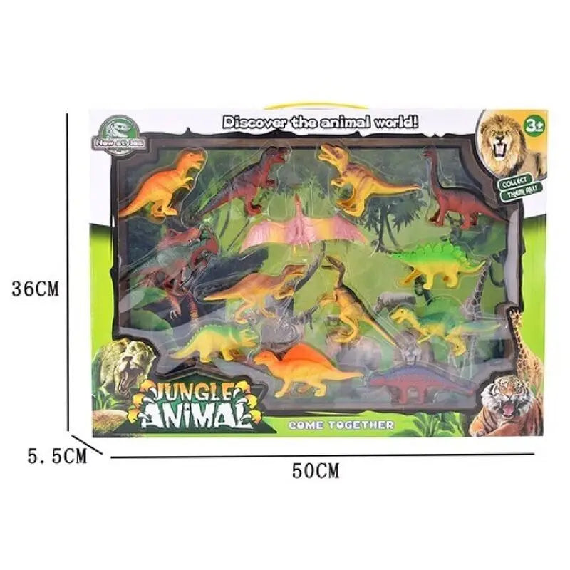 Caixa com Dinosaurs 12 pcs