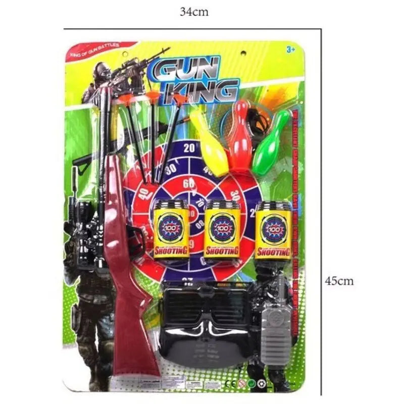 Shotgun com Dartboard e Skittles