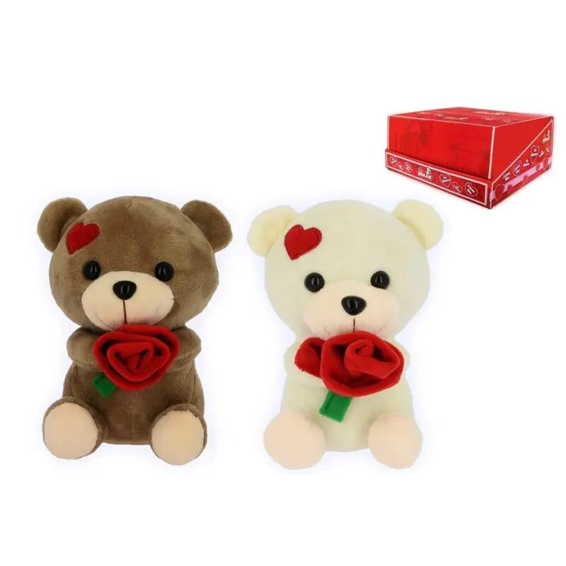 Expositor Faty Urso Flor Coração 15CM