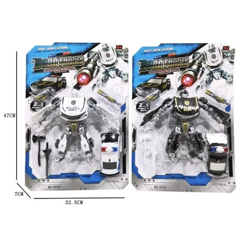 Transformer Carro 2 Mod Sortido Branco/Preto 26cm