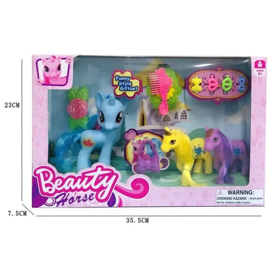 Conjunto Three Unicorns com Acessórios
