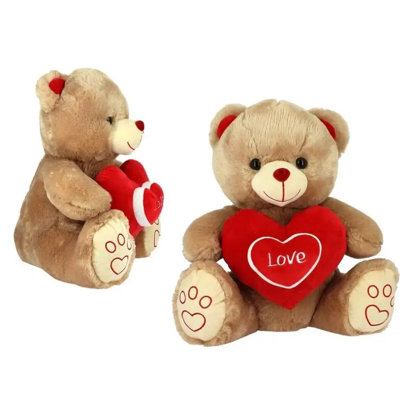 Urso Coração + Coração 28CM