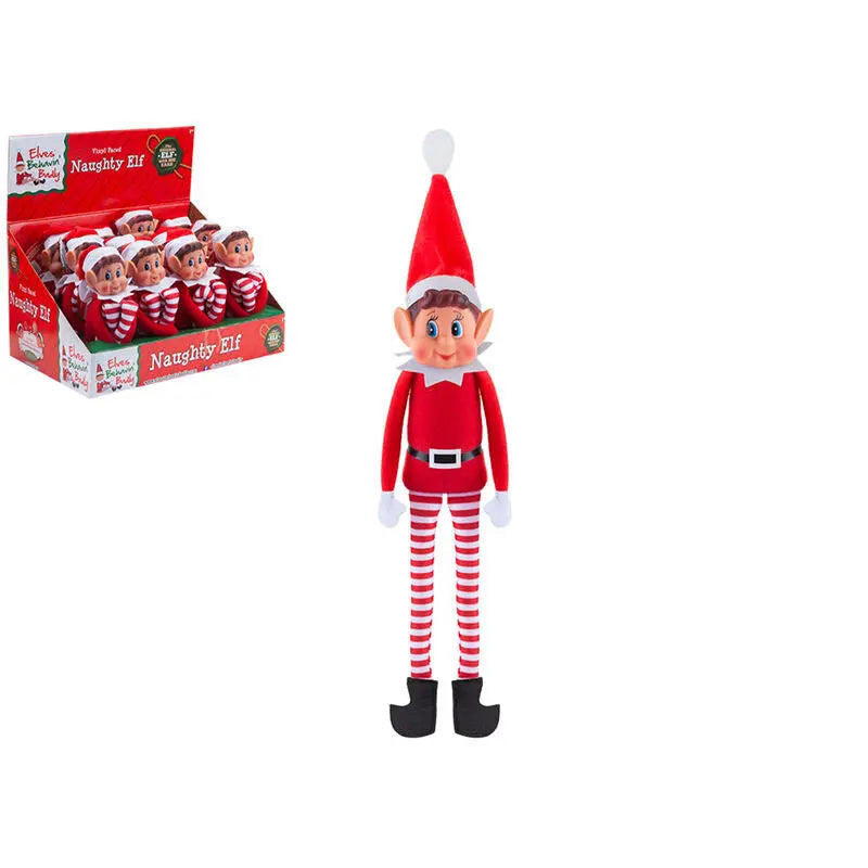 VERMELHO LONG LEG MENINO ELF 30cm