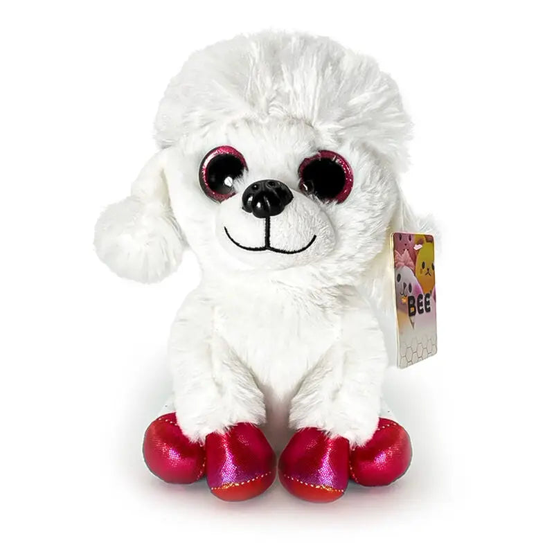 ABELHA Pelúcia Branco Bichon Frise 23cm