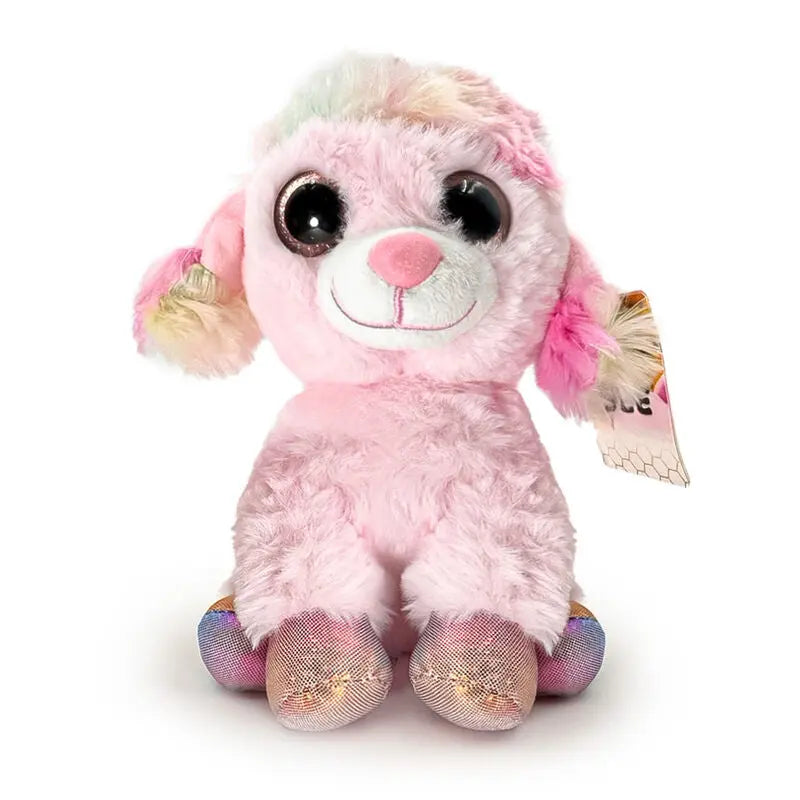 ABELHA Pelúcia Bichon frise Rosa 21cm