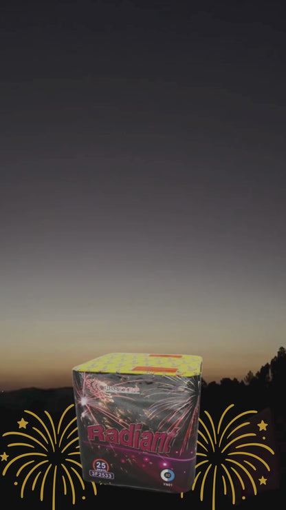 Bateria de Fogo Artificio  25 Disparos - Radiant