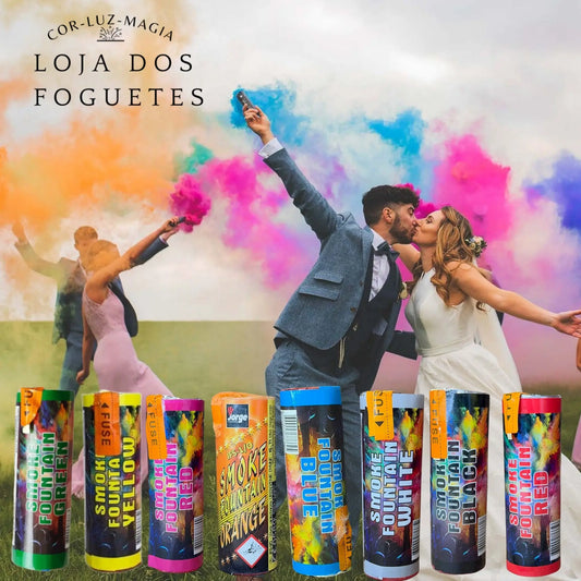 TUBO DE FUMO PROFISSIONAL (VÁRIAS CORES) - Loja dos Foguetes
